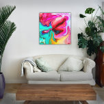 Moderne Aquarellfarben Rosa Grüne Leinwand Leinwand Fotofliese<br><div class="desc">Moderne Swirl Abstrakt Pink Green Watercolor Art Leinwand Foto Tiles macht eine wunderbare Ergänzung zu Ihrer Wohngestaltung. Auch macht ein nettes Geschenk.</div>