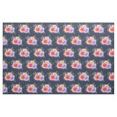 Moderne Aquarellfarben-Rose Blumenmuster Stoff (Yard (91,4 cm))