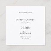 Moderne Aquarellfarben Stilvorlage Einfach Quadratische Visitenkarte (Rückseite)