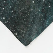 Moderne Aquarellfarben Universe Handgemälde Galaxi Fleecedecke (Ecke)