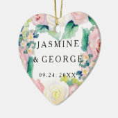 MODERNE Aquarellfarben - WeitwinkelStreifen mit Ro Keramik Ornament (Links)