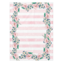 MODERNE Aquarellfarben - WeitwinkelStreifen mit Ro Tischdecke