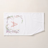 Moderne Aquarellfarben-Wildblume Badhandtuch Set (Handtuch)