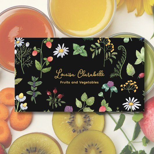 Moderne Aquarellfarm Visitenkarte