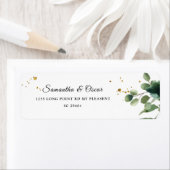 Moderne Aquarellflächen Rahmen & Gold Punkte (Insitu)