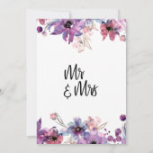 Moderne Aquarellflöten zum Heben und Halten Einladung (Rückseite)