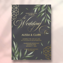 Moderne Aquarellfoliage fett geometrische Akzente