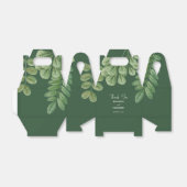 Moderne Aquarellgrüne Smaragdgrüne Hochzeit Geschenkschachtel (Ungefaltet)