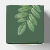 Moderne Aquarellgrüne Smaragdgrüne Hochzeit Geschenkschachtel (Oben)