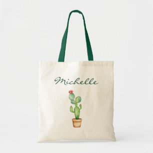 Moderne Aquarellkaktus Cacti Wüste Sukkulent Tragetasche