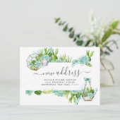 Moderne Aquarellkaktus Sukkulente Bewegung Ankündigung (Stehend Vorderseite)