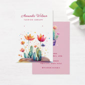 Moderne Aquarellkarte Cactus Ohrring (Schreibtisch)