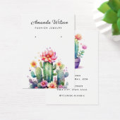 Moderne Aquarellkarte Cactus Ohrring (Schreibtisch)