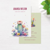 Moderne Aquarellkarte Cactus Ohrring (Schreibtisch)