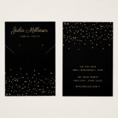 Moderne Aquarellkarte Confetti Earring Display Car (Vorne & Hinten)