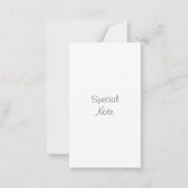 Moderne Aquarellkarte Mitteilungskarte (Rückseite)