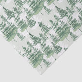 Moderne Aquarellkiefernbäume, herrliche Weihnachte Seidenpapier (Detail)