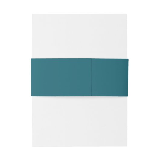 Moderne Aquarellkoordination | Aquamarine Hochzeit Einladungsbanderole (Rückseitenbeispiel)