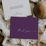 Moderne Aquarellkoordination | LILA Dankeskarte<br><div class="desc">Diese moderne Aquarell-Koordinate lila Dankeschön-Karte ist perfekt für eine stilvolle zeitgenössische Hochzeit. Das lila und weiße Pflaumendesign zeichnet sich durch eine einzigartige, industrielle Schrift mit modernem Bohustyp aus. Anpassbar in jeder Farbe. Behalt das Design minimal und elegant, wie es ist, oder personalisiere es durch Hinzufügen von eigenen Grafiken und Kunstwerken....</div>