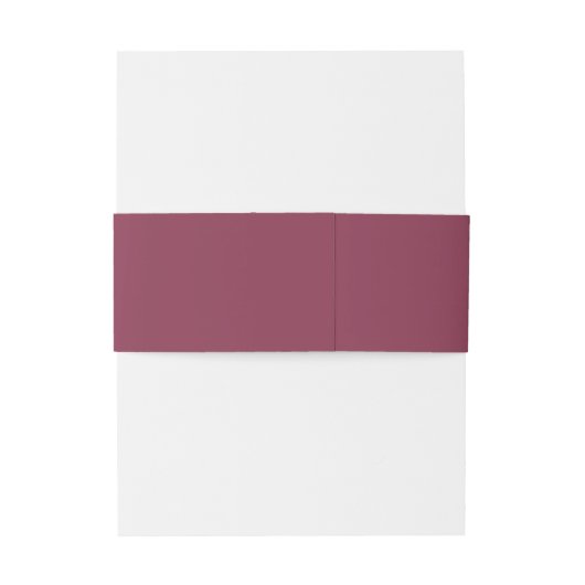 Moderne Aquarellkoordination | Rote Hochzeit Einladungsbanderole (Rückseitenbeispiel)