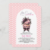 Moderne Aquarellkuchen Babydusche5 Einladung (Vorne/Hinten)