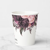 Moderne Aquarellkuchendusche Pappbecher (Links)