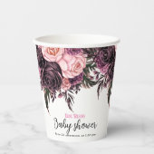 Moderne Aquarellkuchendusche Pappbecher (Vorderseite)