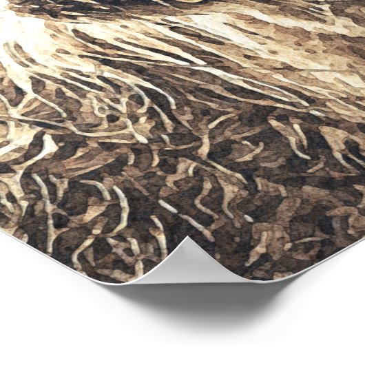 Moderne Aquarellkühe Poster (Ecke)