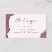 Moderne Aquarellkupferhaare Rose Visitenkarte (Rückseite)