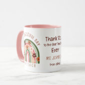 Moderne Aquarelllehrerin Personalisiert Tasse (Vorderseite Links)