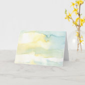 Moderne Aquarellmalerei Art Grußkarte Karte (Gelbe Blume)