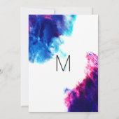 Moderne Aquarellmudges Graduierungsparty lädt ein Einladung (Rückseite)