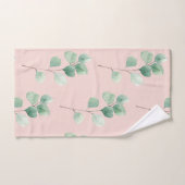 Moderne Aquarellmuster-Blätter Badhandtuch Set (Handtuch)