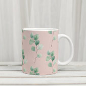 Moderne Aquarellmuster-Blätter Kaffeetasse
