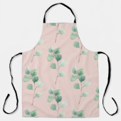 Moderne Aquarellmuster-Blätter Schürze (Vorderseite)