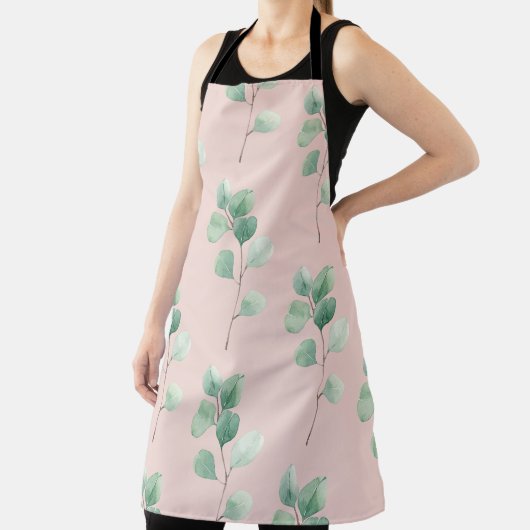 Moderne Aquarellmuster-Blätter Schürze (InSitu)