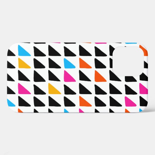 Moderne Aquarellmuster mit blauen Dreiecken. See Case-Mate iPhone Hülle (Rückseite (Horizontal))