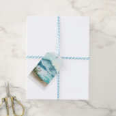 Moderne Aquarellnatur Das Abenteuer beginnt Geschenkanhänger (Mit Garn)