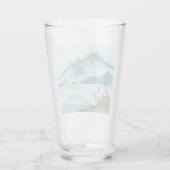 Moderne Aquarellnatur Das Abenteuer beginnt Glas (Rückseite)