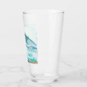 Moderne Aquarellnatur Das Abenteuer beginnt Glas (Links)