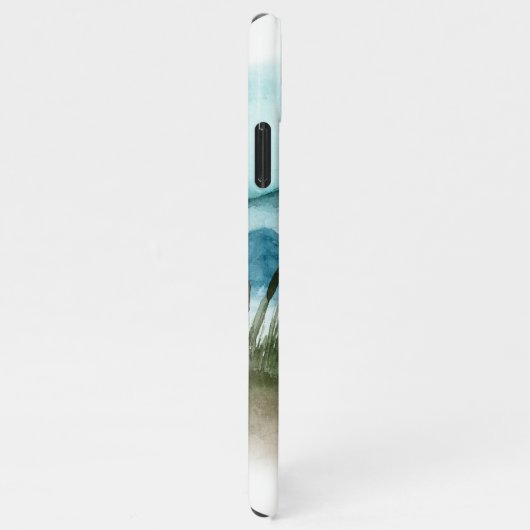 Moderne Aquarellnatur Das Abenteuer beginnt iPhone Hülle (Rechte Seite)