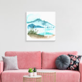 Moderne Aquarellnatur Das Abenteuer beginnt Leinwanddruck (Insitu (Wohnzimmer))
