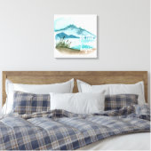 Moderne Aquarellnatur Das Abenteuer beginnt Leinwanddruck (Insitu (Schlafzimmer))