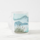 Moderne Aquarellnatur Das Abenteuer beginnt Mattglastasse (Vorderseite Links)