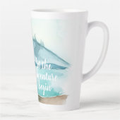 Moderne Aquarellnatur Das Abenteuer beginnt Milchtasse (Rechts)