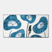 Moderne Aquarellpfeifen Blaue Pfropfen Stilvoll Schreibtischunterlage (Vorderseite)