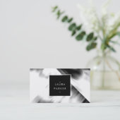 Moderne Aquarellpolygon Geometric Contemporary Visitenkarte (Stehend Vorderseite)