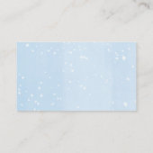 Moderne Aquarellschneeverlosung für den Winter Begleitkarte (Rückseite)