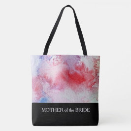 Moderne Aquarellschrift personalisierte Hochzeit Tasche