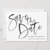 Moderne Aquarellschrift Schrift Hochzeit einfach Save The Date (Vorderseite)